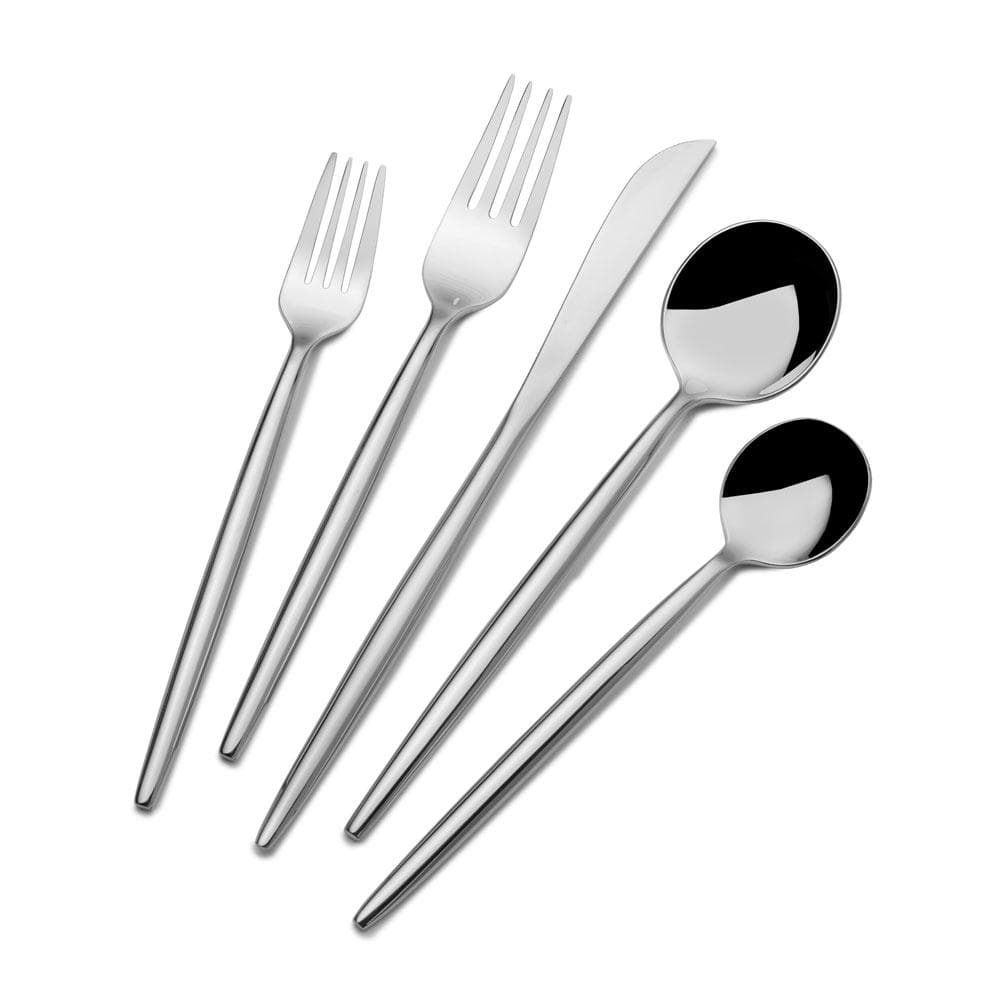 Family setting with dishwasher safe flatware for everyday use