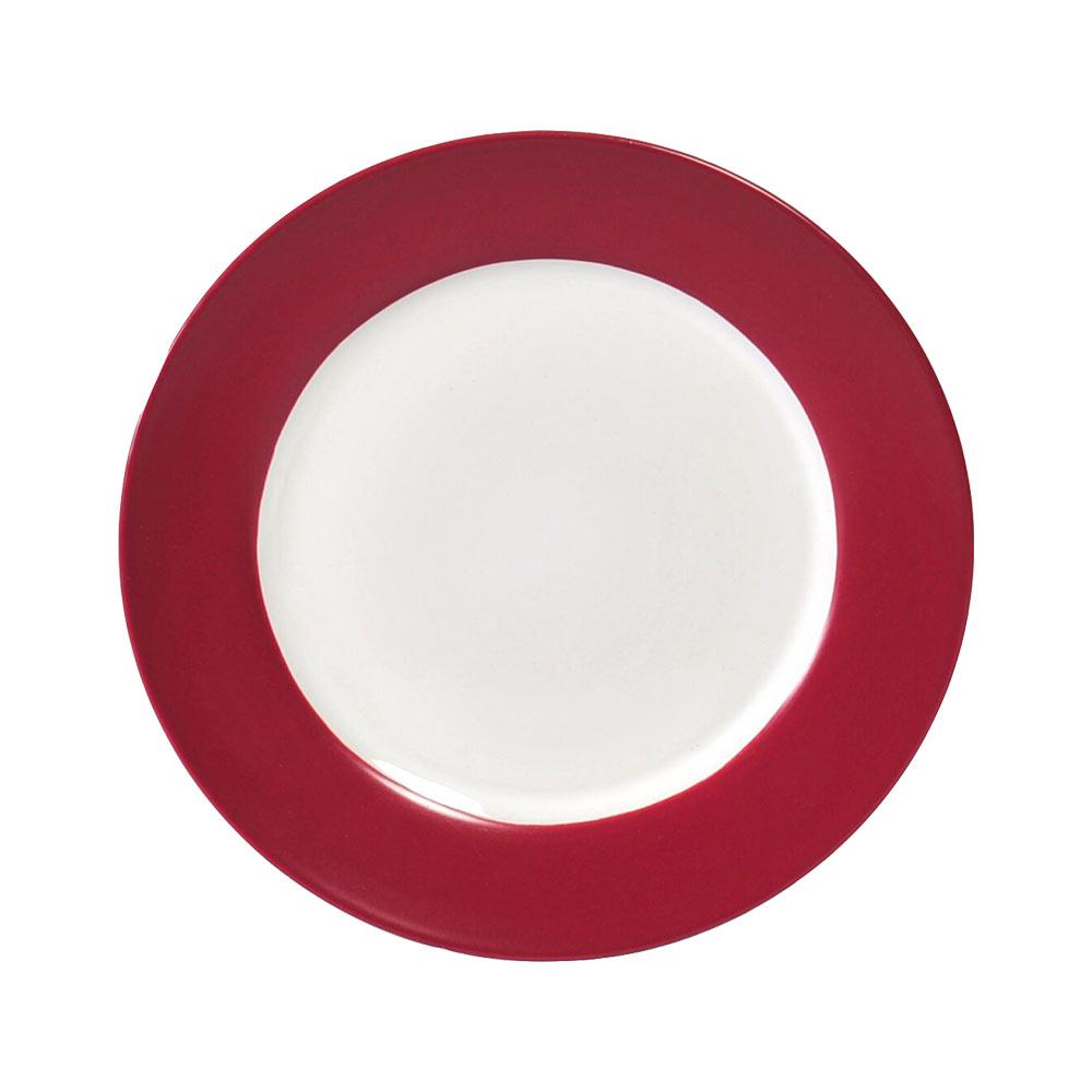 Close-up of the Harmony Red cereal bowl, showcasing its elegant design and durability.