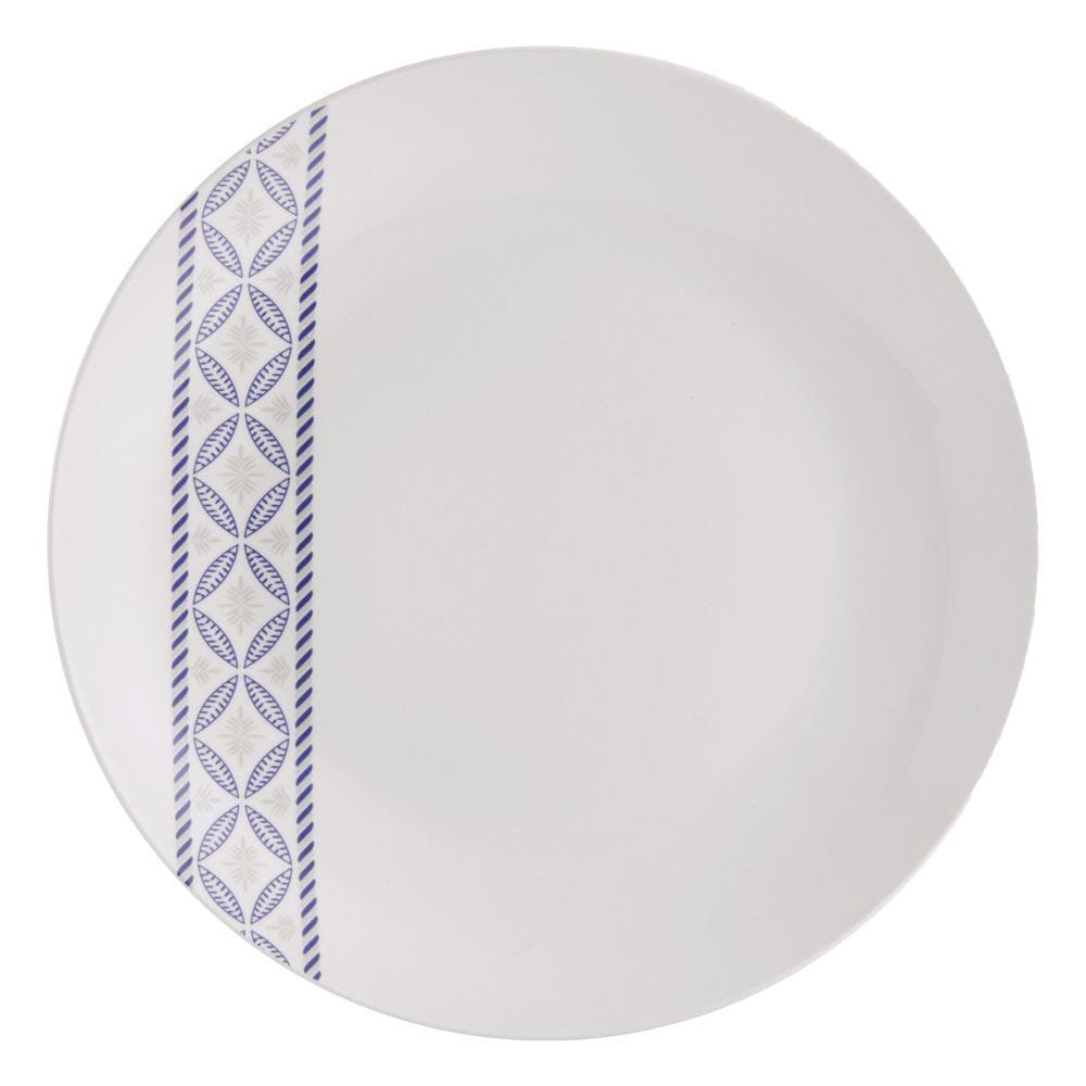 Close-up of all-purpose bowls in the Preslie dinnerware set, ideal for soups and salads