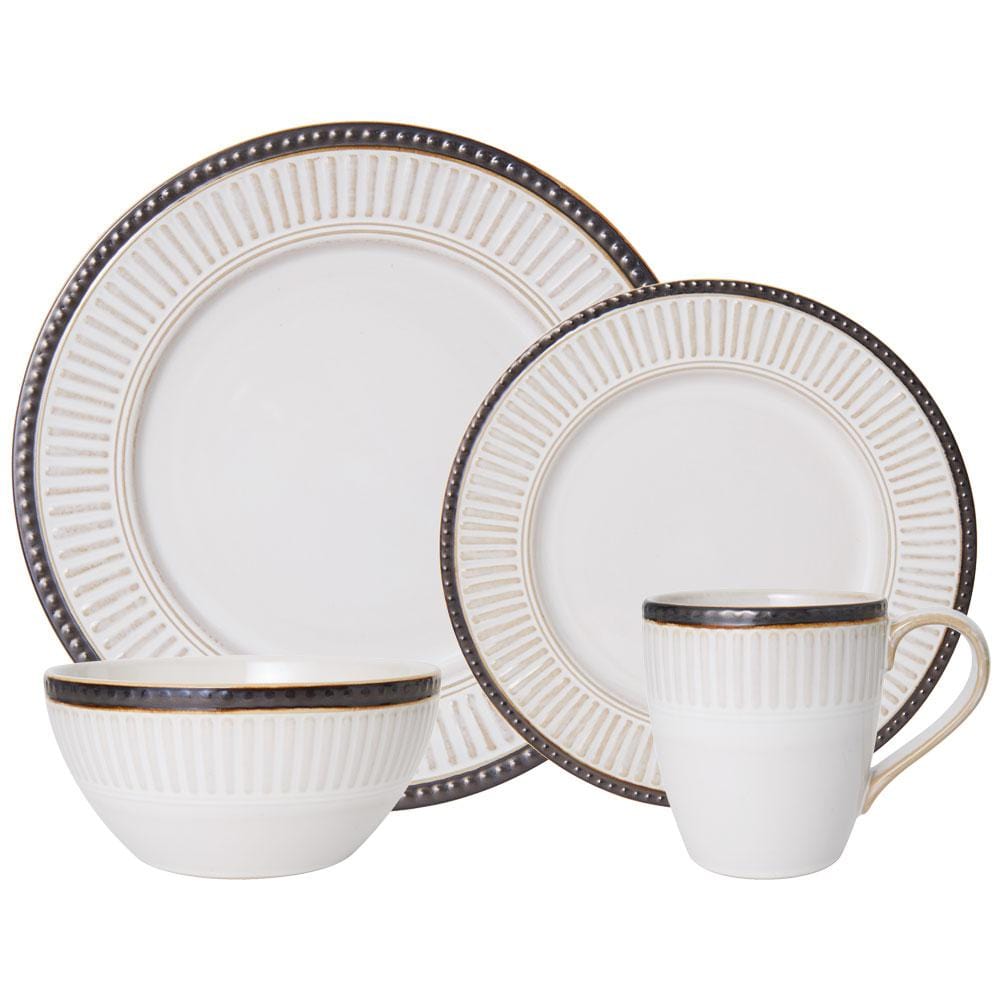 Elegant dinnerware set on a modern dining table, ideal for everyday meals