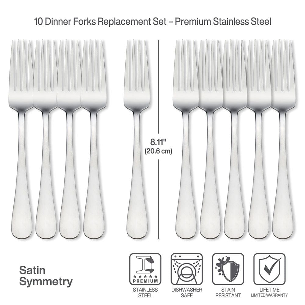 Elegant satin flatware set with teardrop handles for formal dining