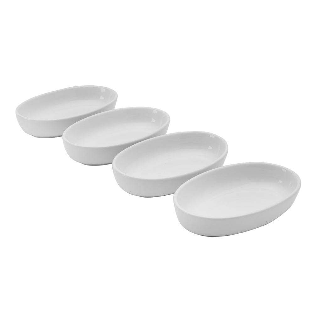 Close-up of microwave safe bowls for burritos, highlighting the deep dish design and smooth finish.