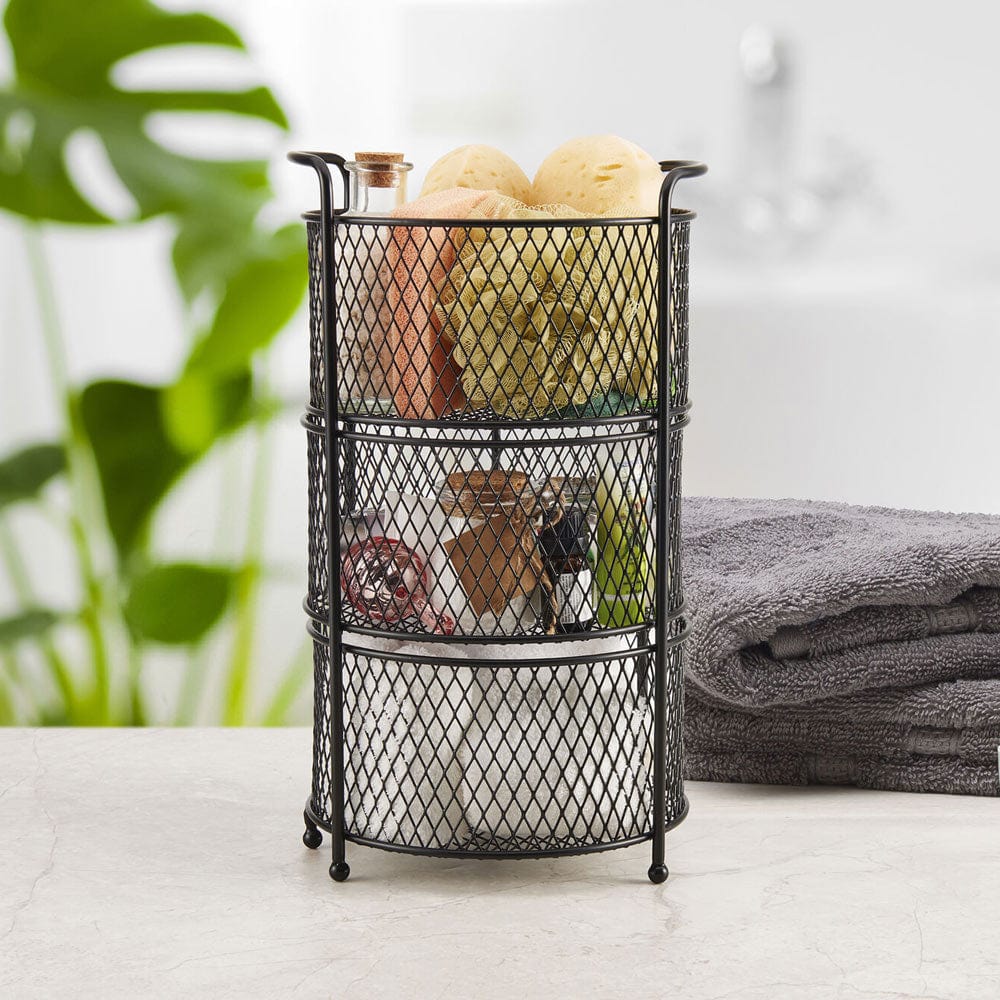 Soto 3-tier kitchen organizer showcasing its sleek design and functionality on a countertop