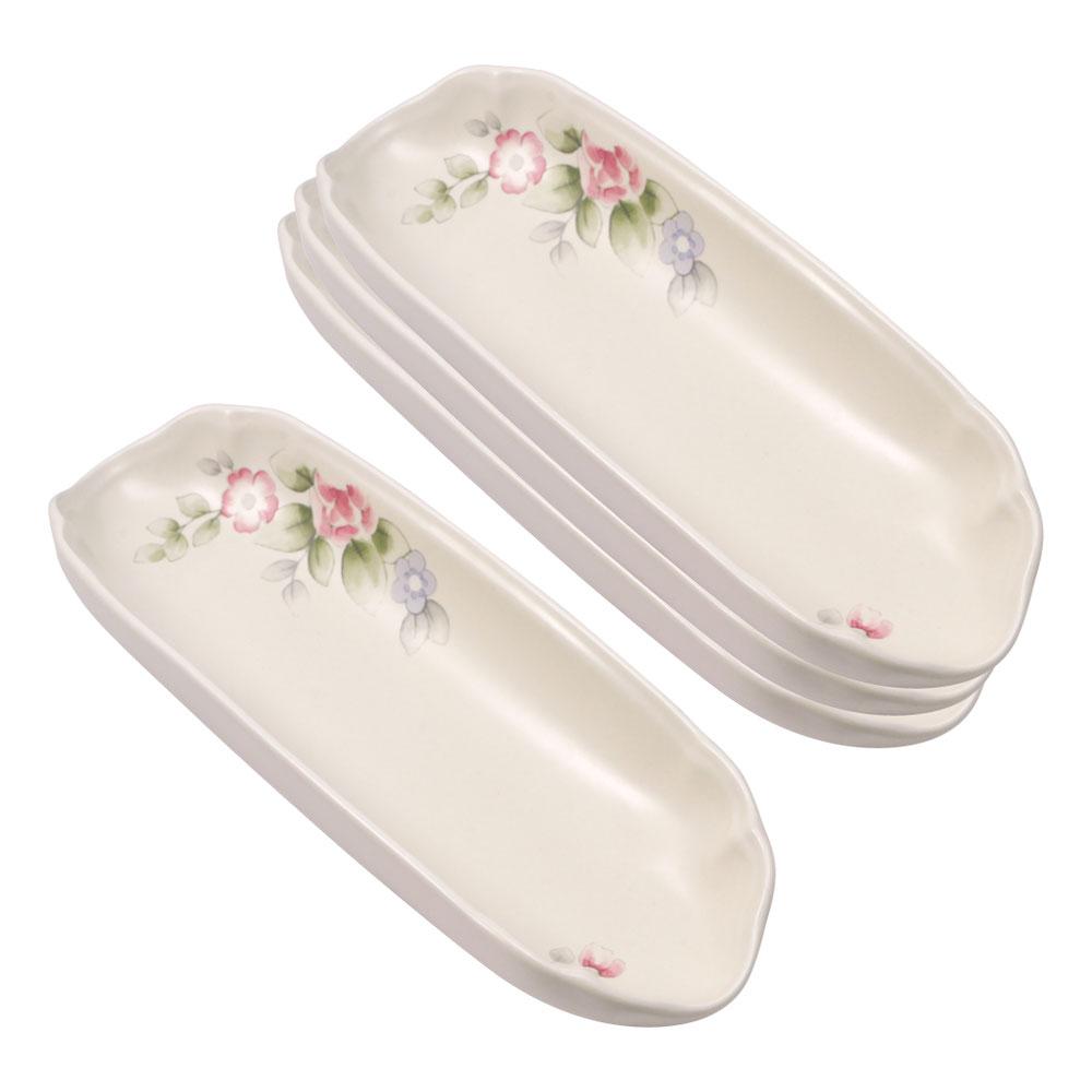 Serving corn dishes set of 4 displayed on table