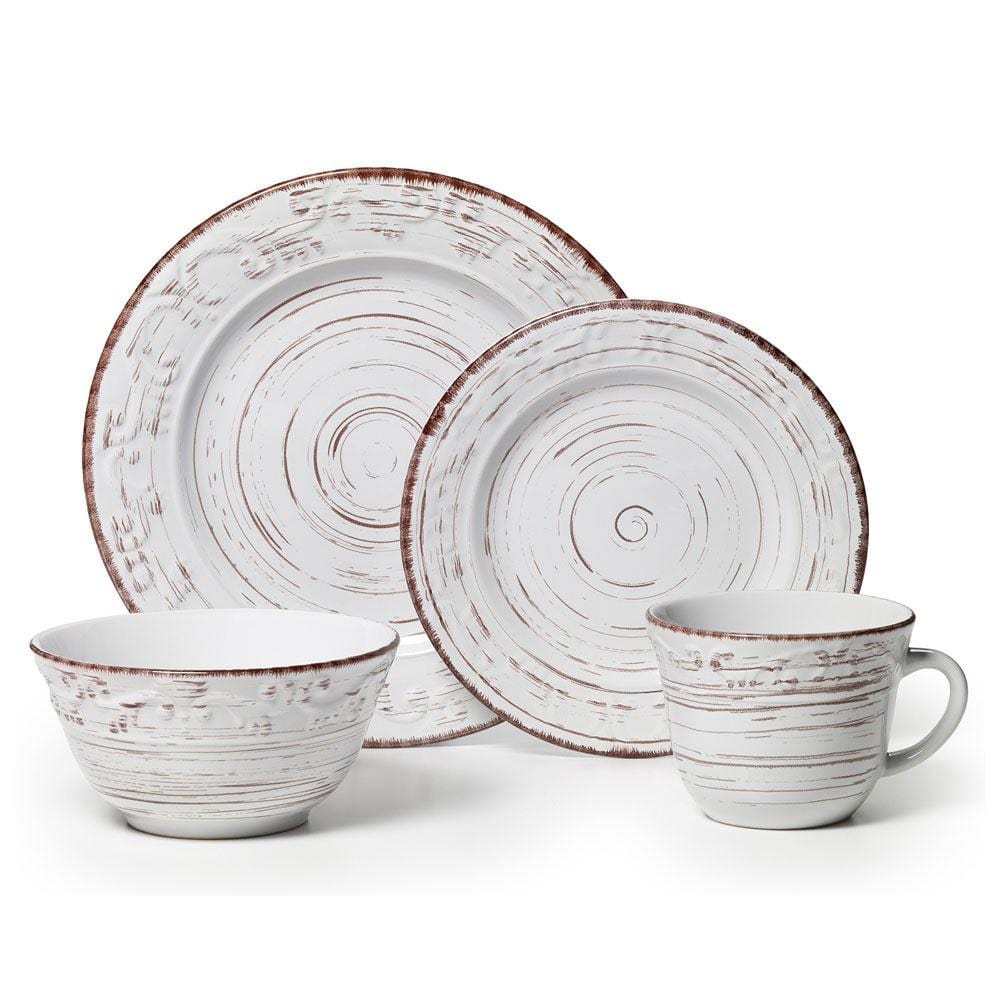Microwave safe dinner plates and bowls with a sleek white finish, ideal for everyday use