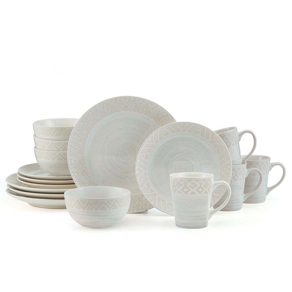 Family enjoying a meal with Vera dinnerware set, showcasing its durability