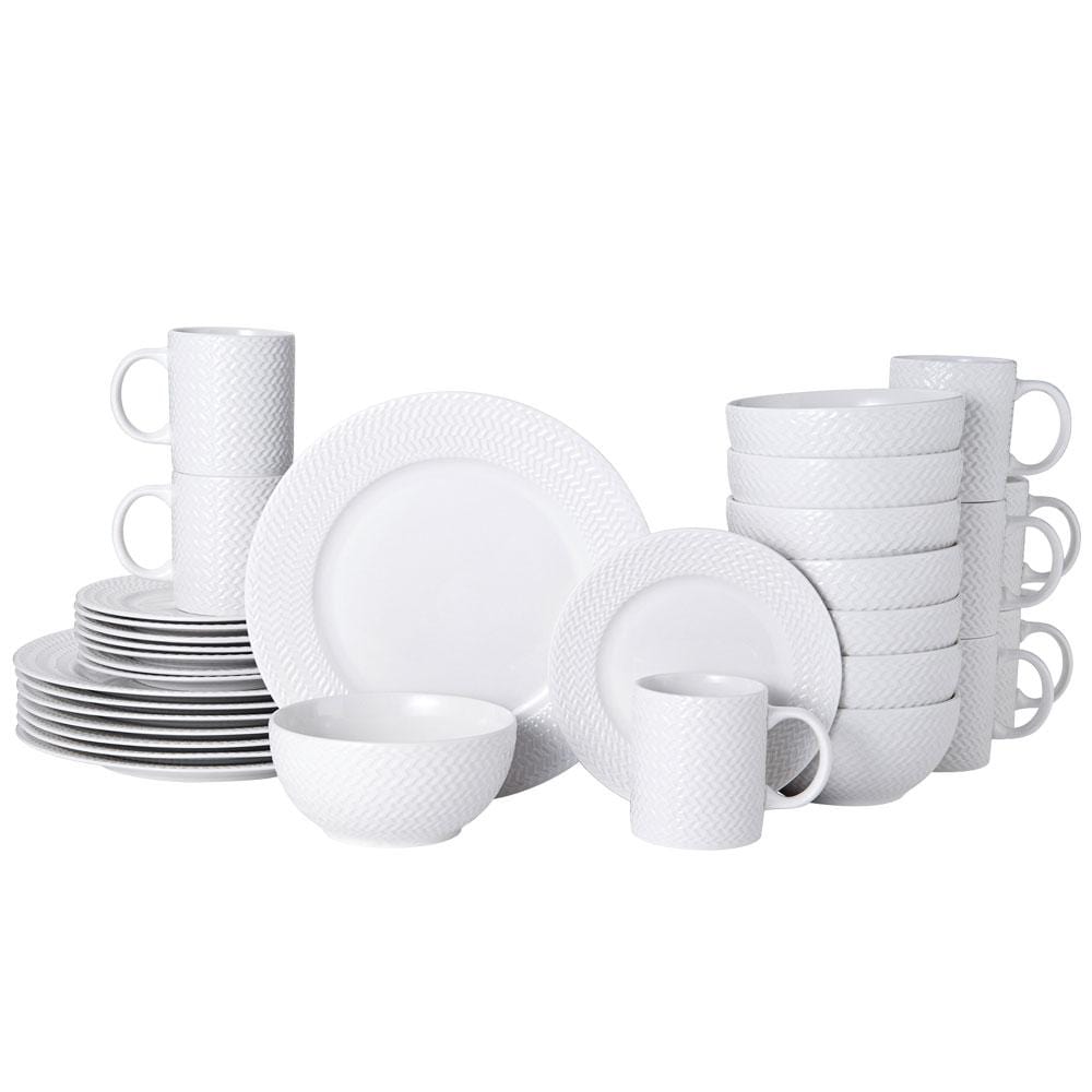 Winston 32-Piece Porcelain Dinnerware Set for 8 - Image 3