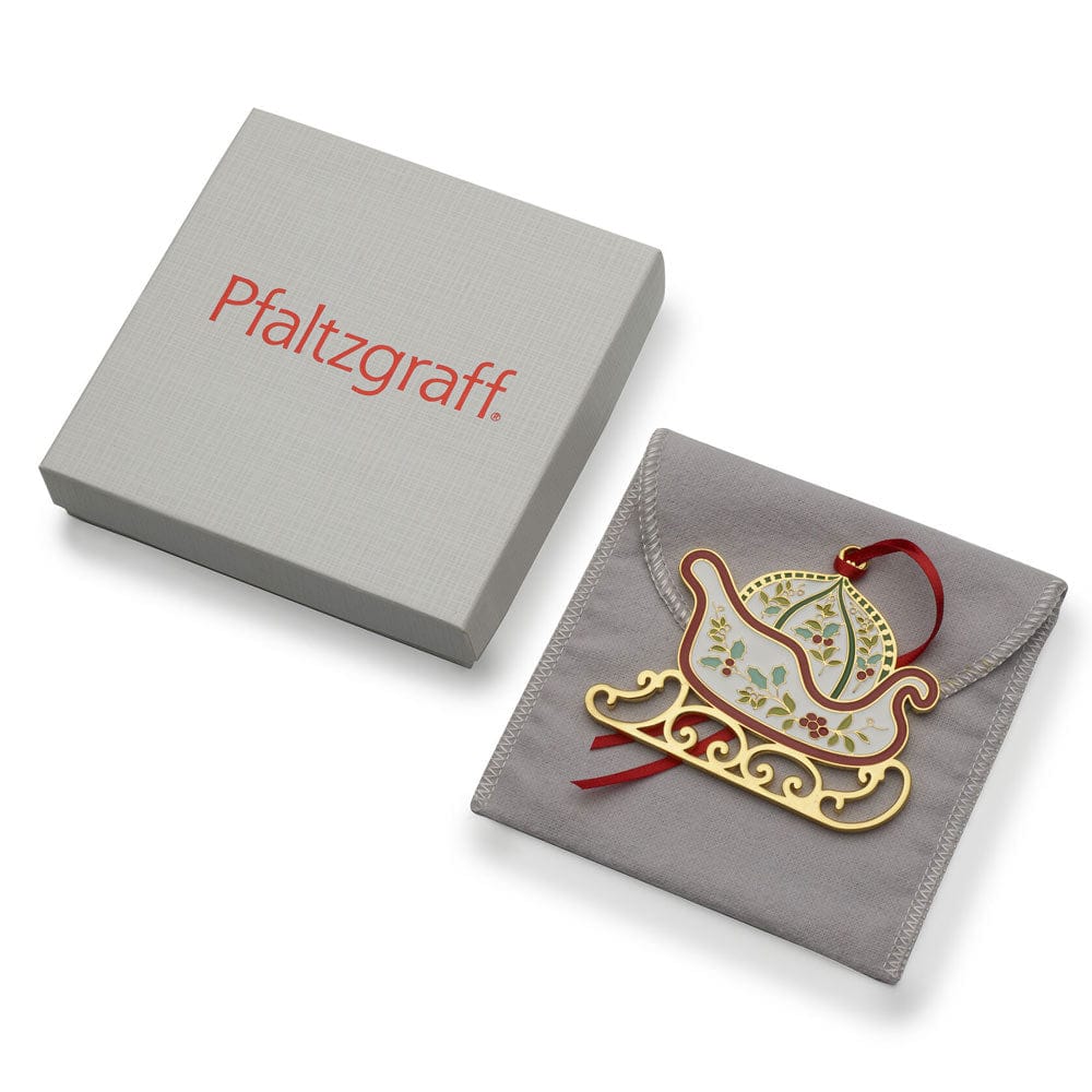 Elegant Winterberry Gold Plated Christmas Ornament displayed in a festive setting, perfect for holiday decor.