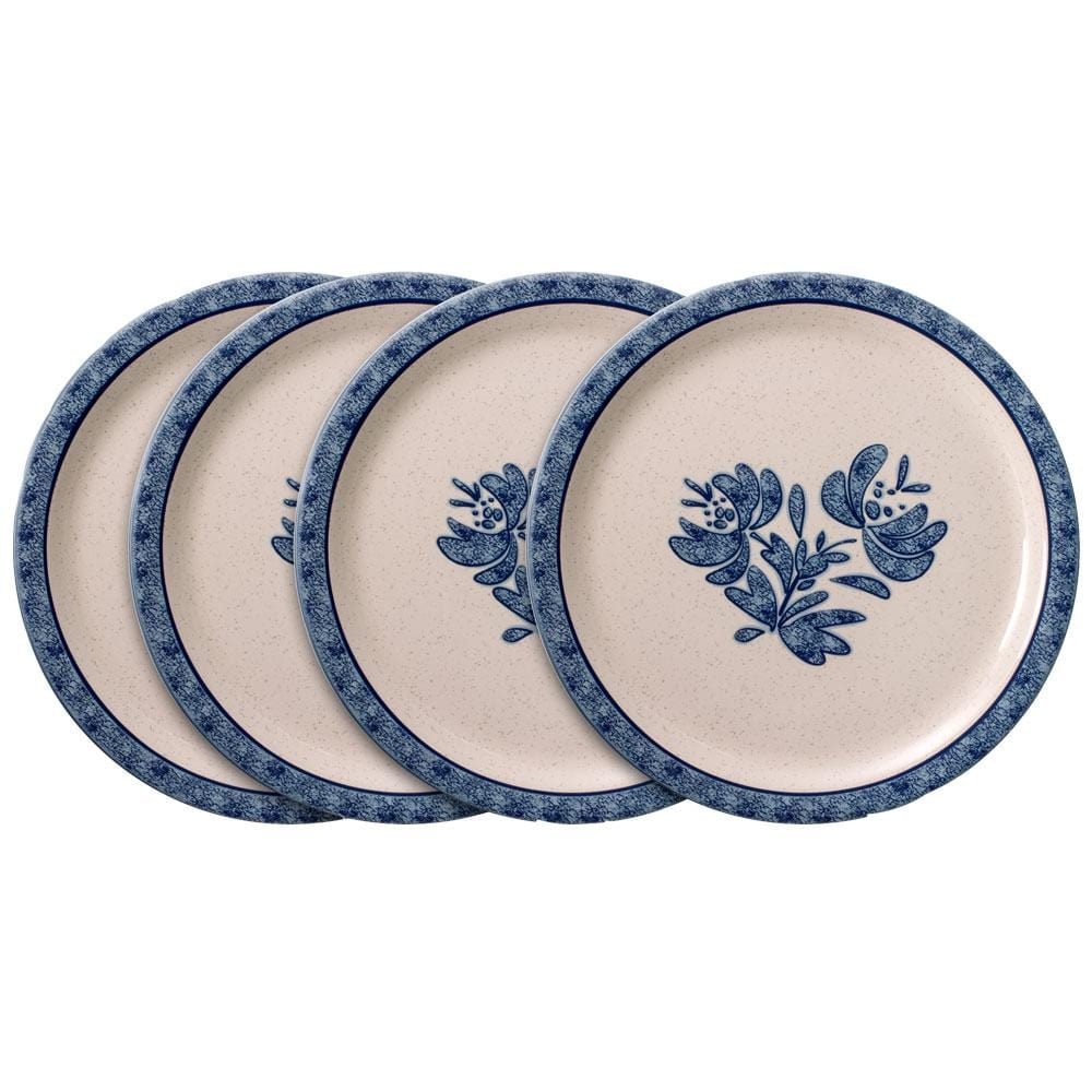 Kids outdoor plates set on a picnic table during a backyard party